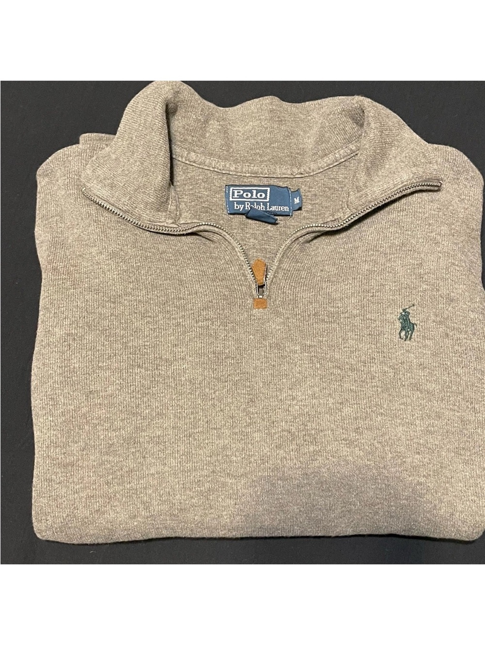 Polo Ralph Lauren Men's Gray Quarter-zip Pullover Sweatshirt Size  M #golfwear